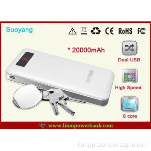 Potable 20000mAh Li Ion Mobile universal external cell phon
